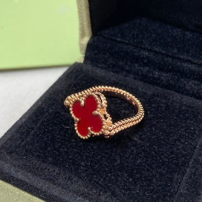[Clara Jewels]CLOVER RIVERSIBLE ROSE GOLD RING