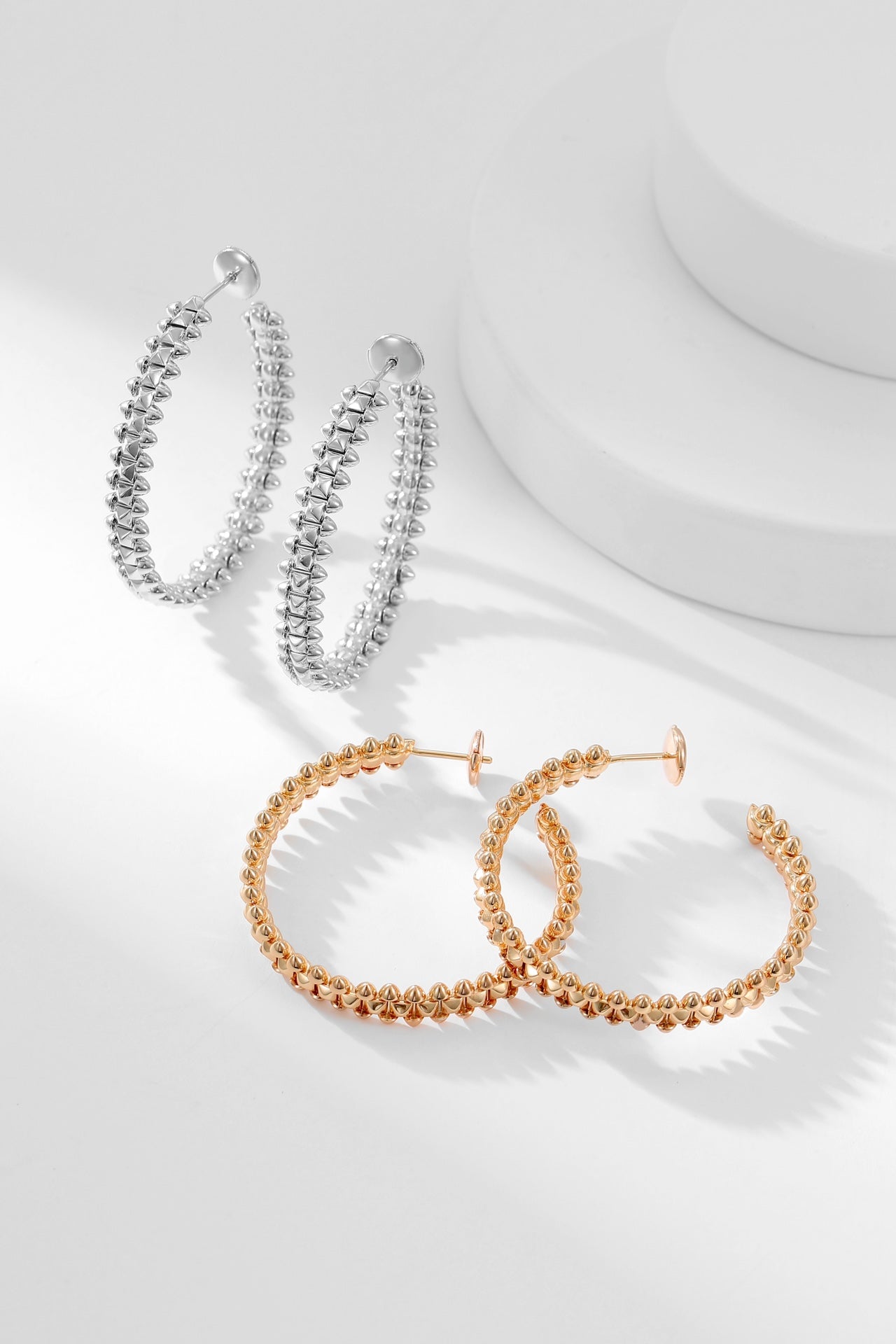 [Clara Jewels]CLASH HOOP EARRINGS