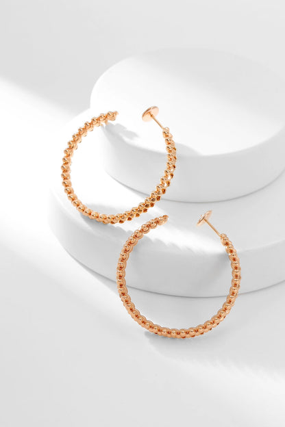 [Clara Jewels]CLASH HOOP EARRINGS