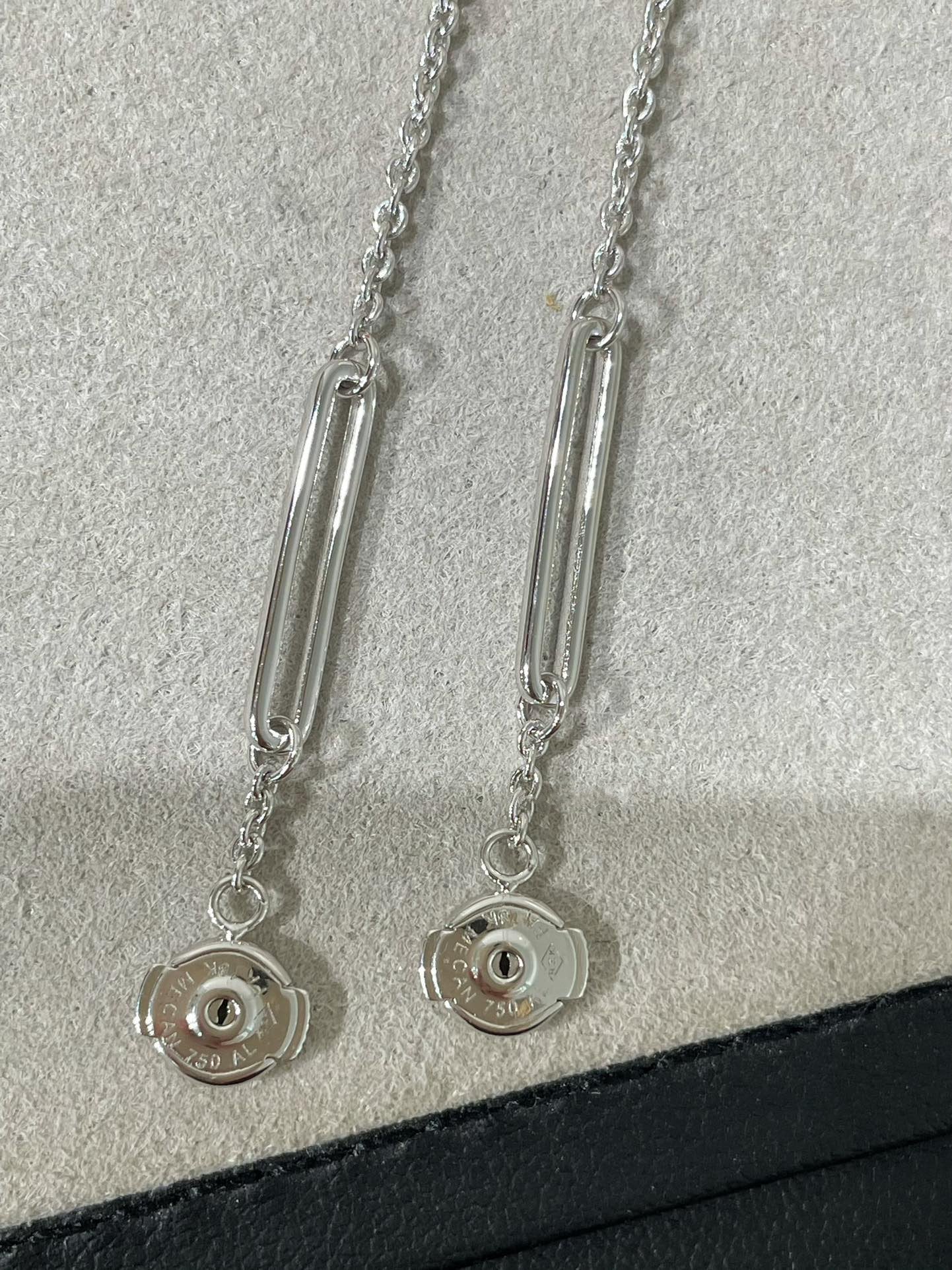 [Clara Jewels]CHAINE CHAOS DIAMOND DROP EARRINGS