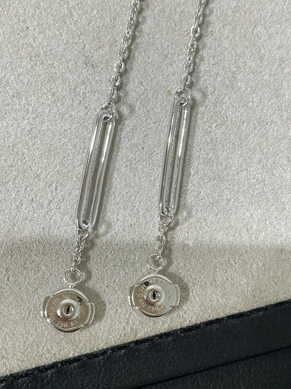 [Clara Jewels]CHAINE CHAOS DIAMOND DROP EARRINGS