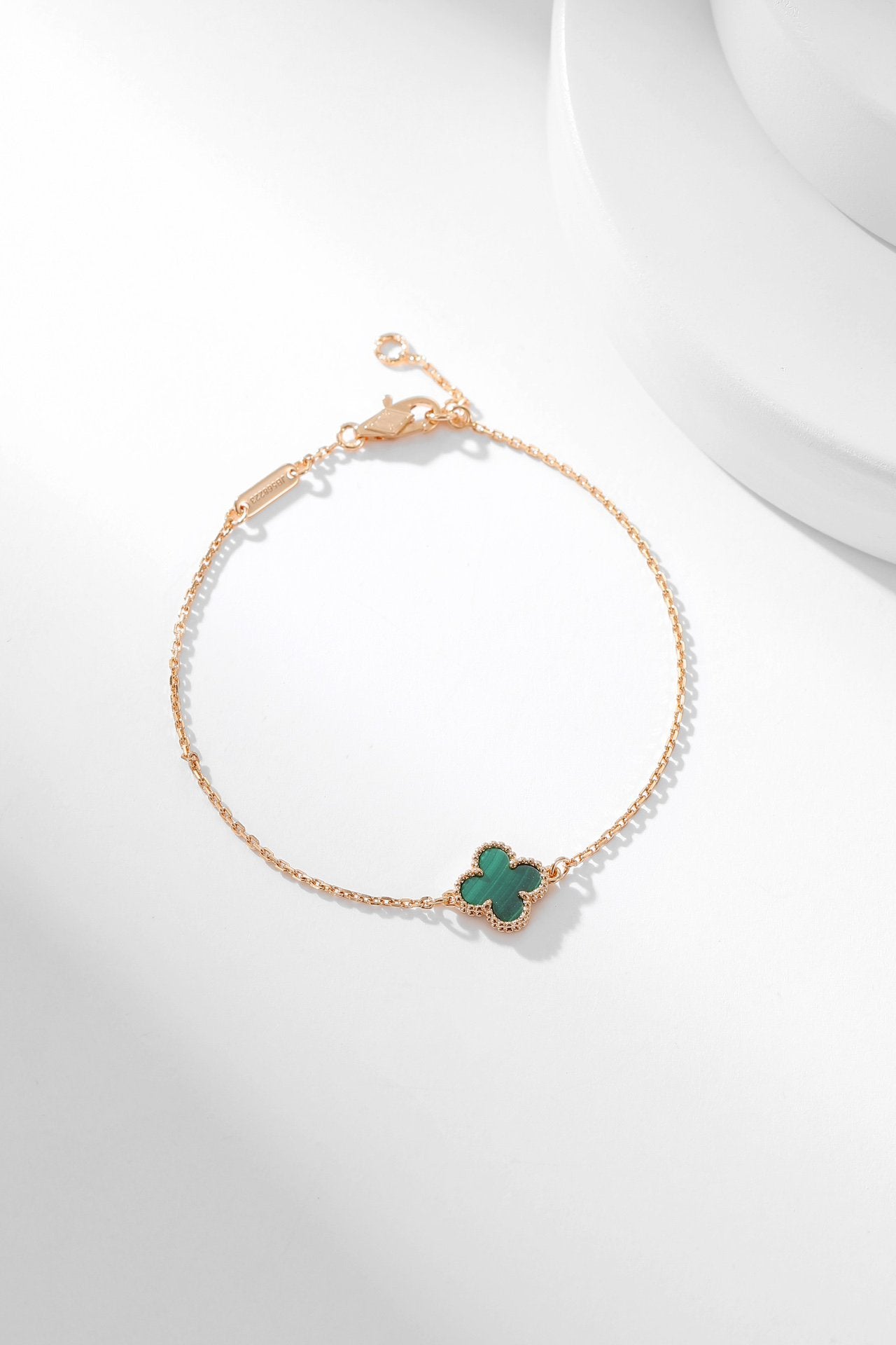 [Clara Jewels]CLOVER BRACELET MALACHITE 1 MOTIF