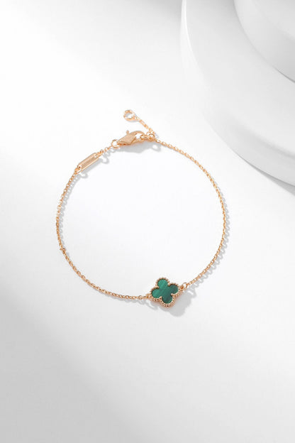 [Clara Jewels]CLOVER BRACELET MALACHITE 1 MOTIF