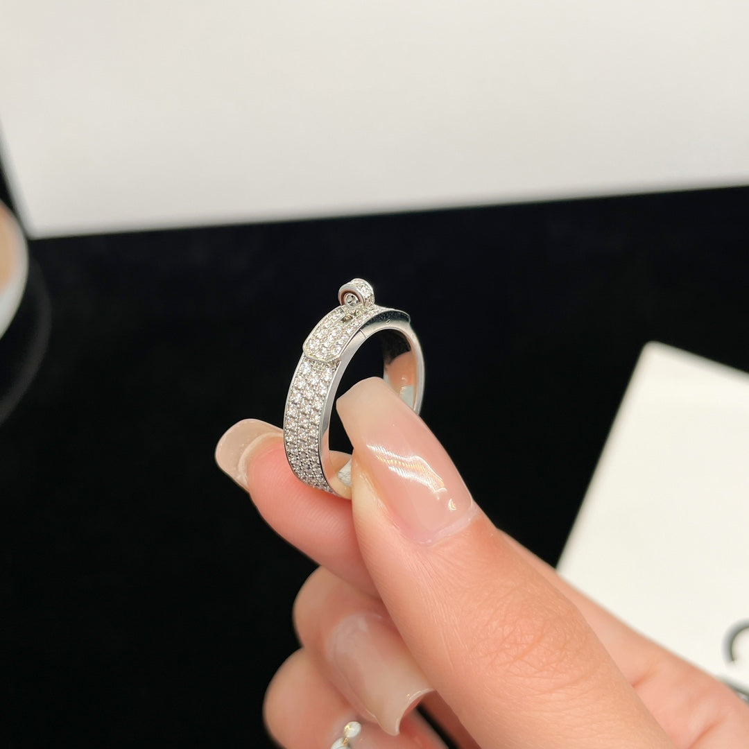 [Clara Jewels]KELLY SILVER DIAMOND RING