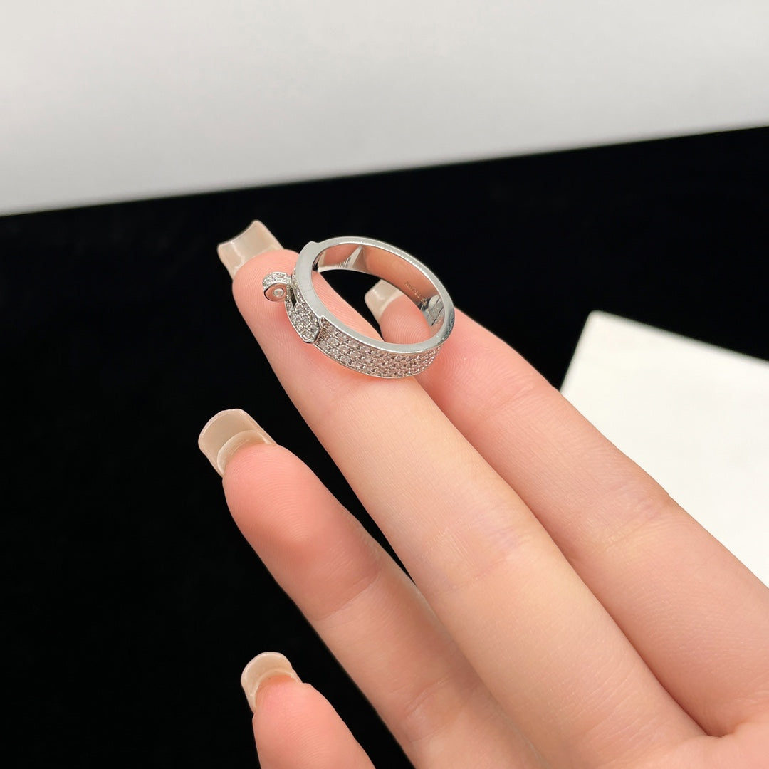 [Clara Jewels]KELLY SILVER DIAMOND RING