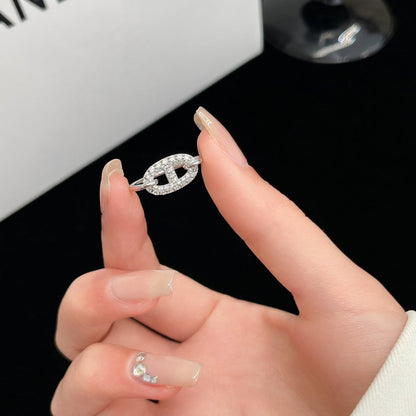 [Clara Jewels]RONDE SMALL SILVER DIAMOND RING