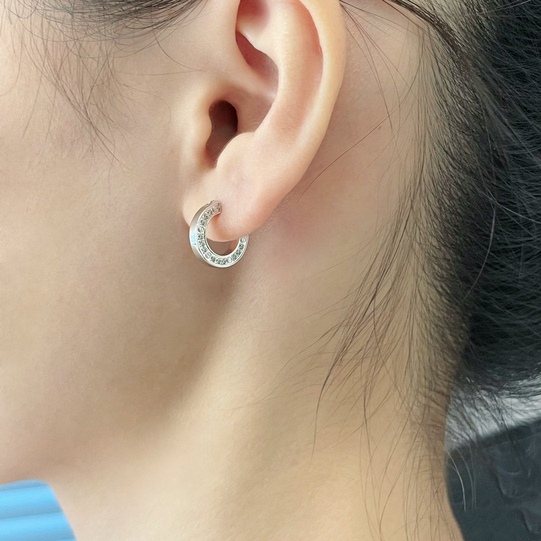 [Clara Jewels]LOVE DIAMOND EARRINGS