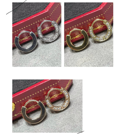 [Clara Jewels]LOVE DIAMOND EARRINGS