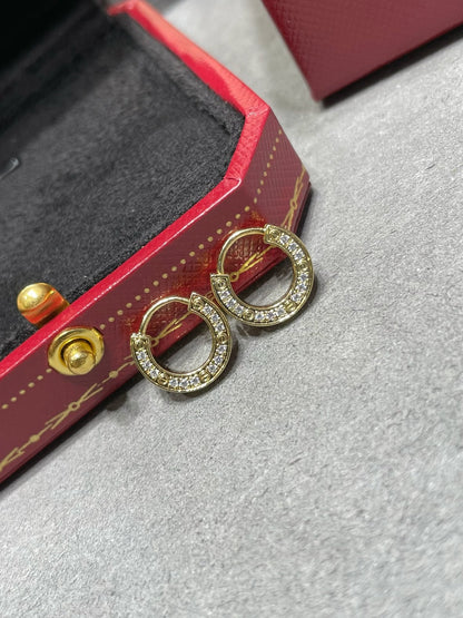 [Clara Jewels]LOVE DIAMOND EARRINGS