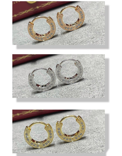 [Clara Jewels]LOVE DIAMOND EARRINGS