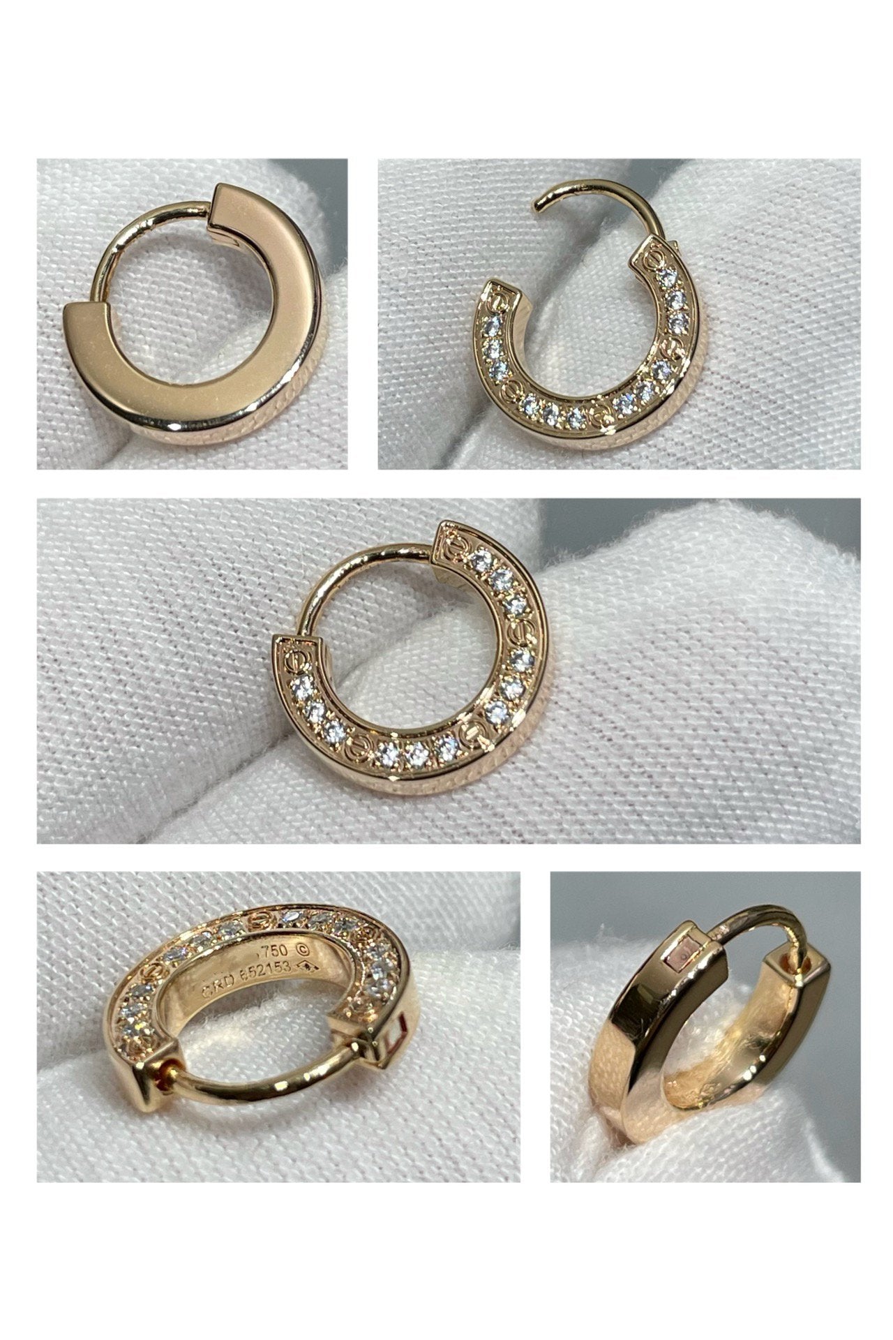 [Clara Jewels]LOVE DIAMOND EARRINGS