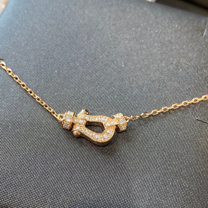 [Clara Jewels]FORCE 10 DIAMOND PINK GOLD NECKLACE MINI MODEL