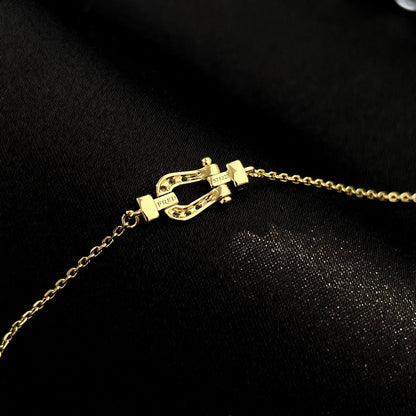 [Clara Jewels]FORCE 10 FULL DIAMOND BUCKLE CHAIN LINK MINI MODEL