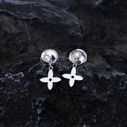 [Clara Jewels]VIDYLLE SILVER DIAMOND MINI DROP EARRINGS