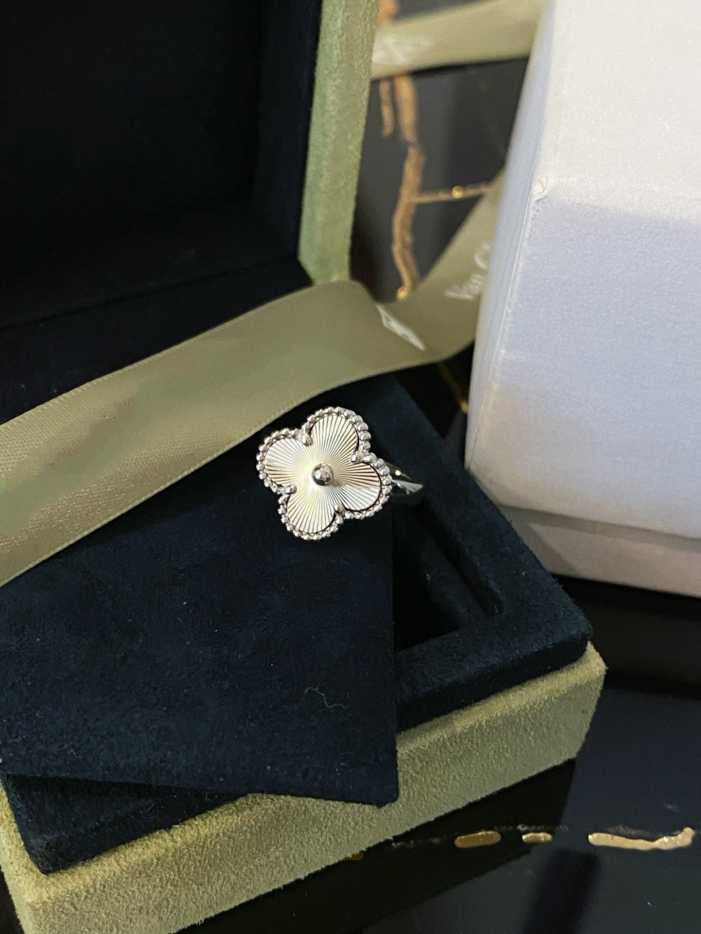 [Clara Jewels]CLOVER SILVER RING