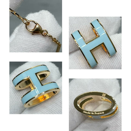 [Clara Jewels]POP H SKY BLUE NECKLACE