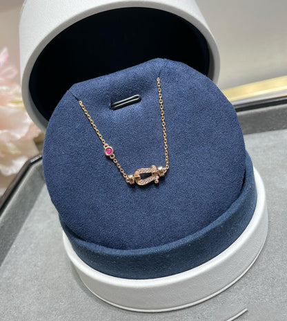 [Clara Jewels]FORCE 10 DIAMOND CHAIN LINK PINK GOLD BRACELET