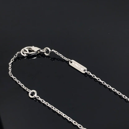 [Clara Jewels]CLOVER PIETERSITE SILVER LONG NECKLACE