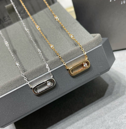 [Clara Jewely]MOVE UNO DIAMOND NECKLACE