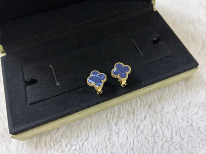 [Clara Jewels]CLOVER PIETERSITE MEDIUM STUD EARRINGS