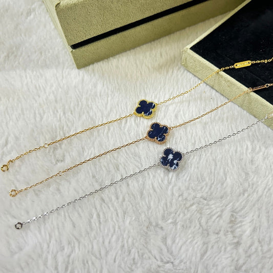 [Clara Jewels]CLOVER 1 MOTIF PIETERSITE BRACELET