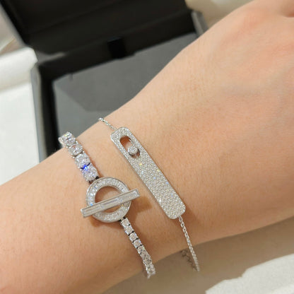 [Clara Jewely]MOVE CLASSIQUE DIAMOND PAVED BRACELET