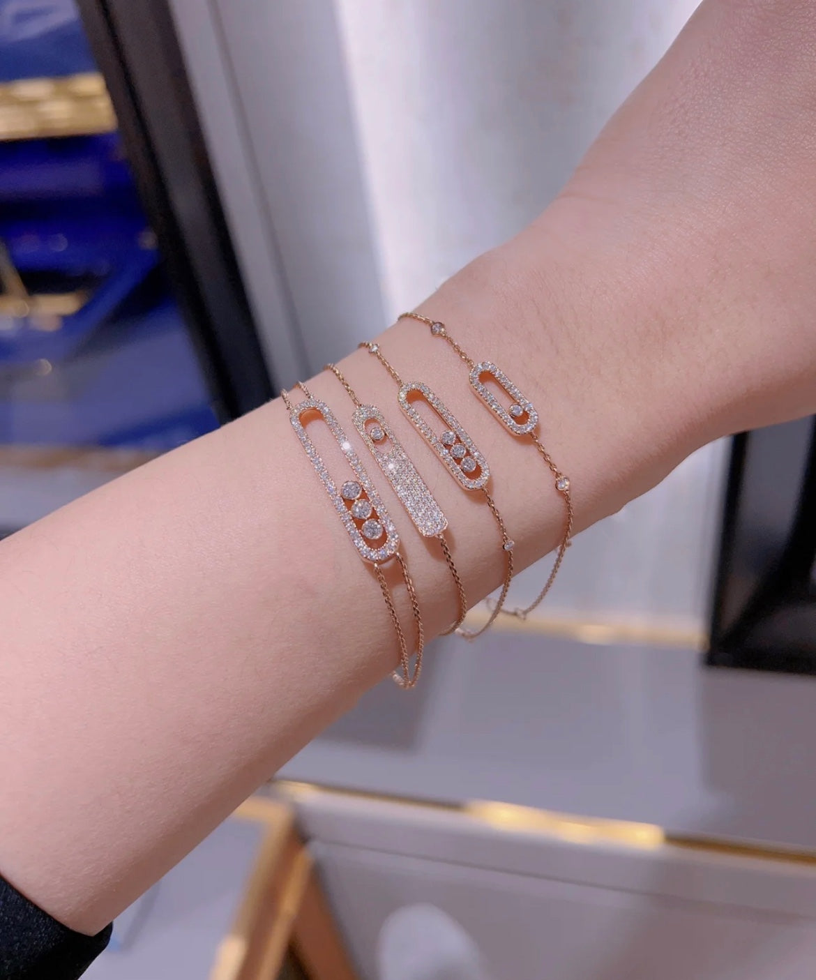 [Clara Jewely]MOVE CLASSIQUE DIAMOND PAVED BRACELET