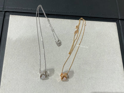 [Clara Jewels]LIENS EVIDENCE DIAMOND PAVED NECKLACE