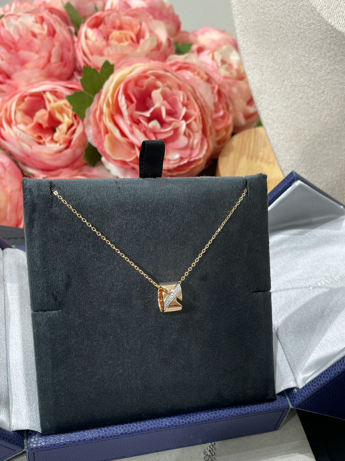 [Clara Jewels]LIENS EVIDENCE DIAMOND NECKLACE