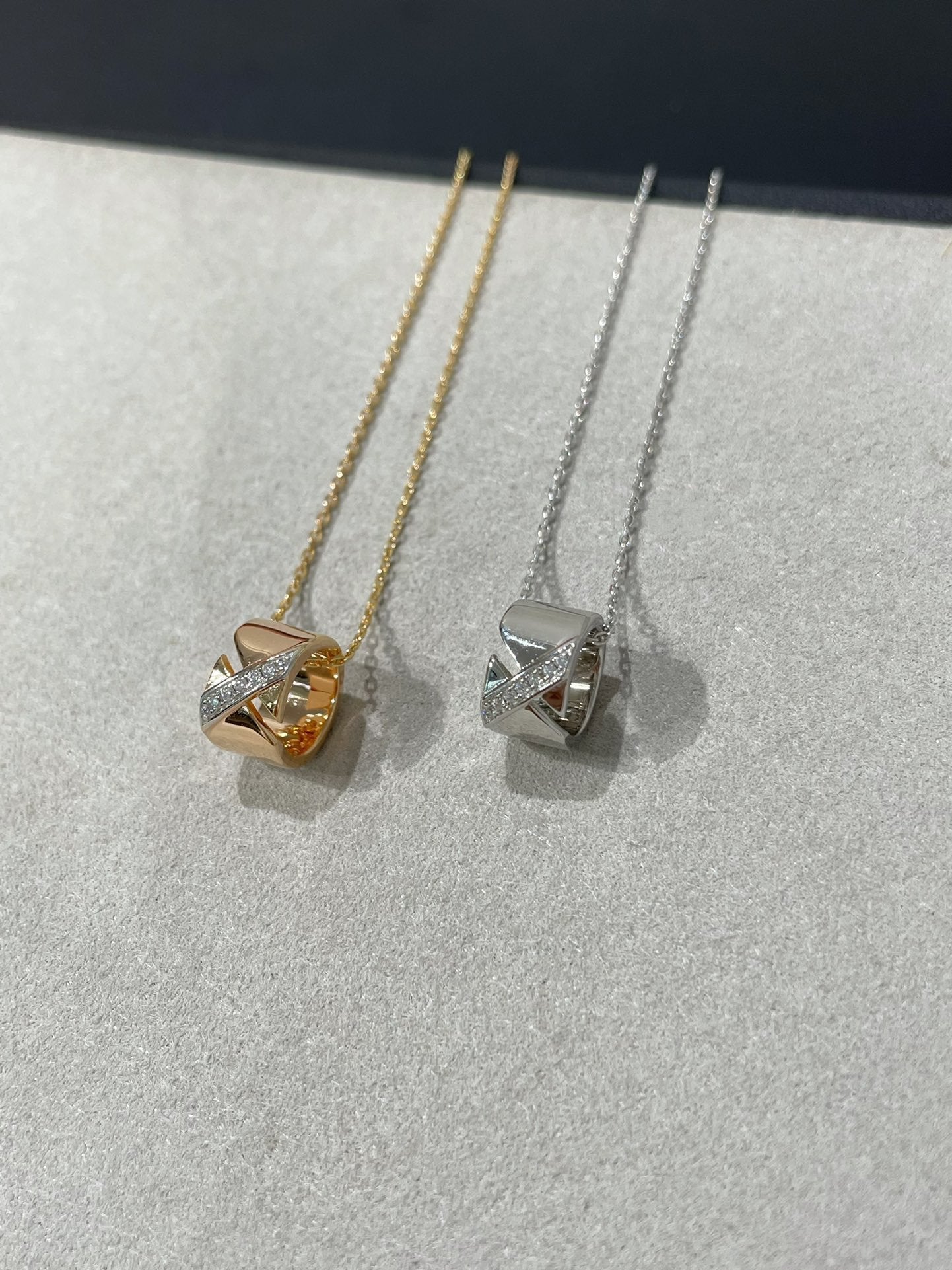 [Clara Jewels]LIENS EVIDENCE DIAMOND NECKLACE