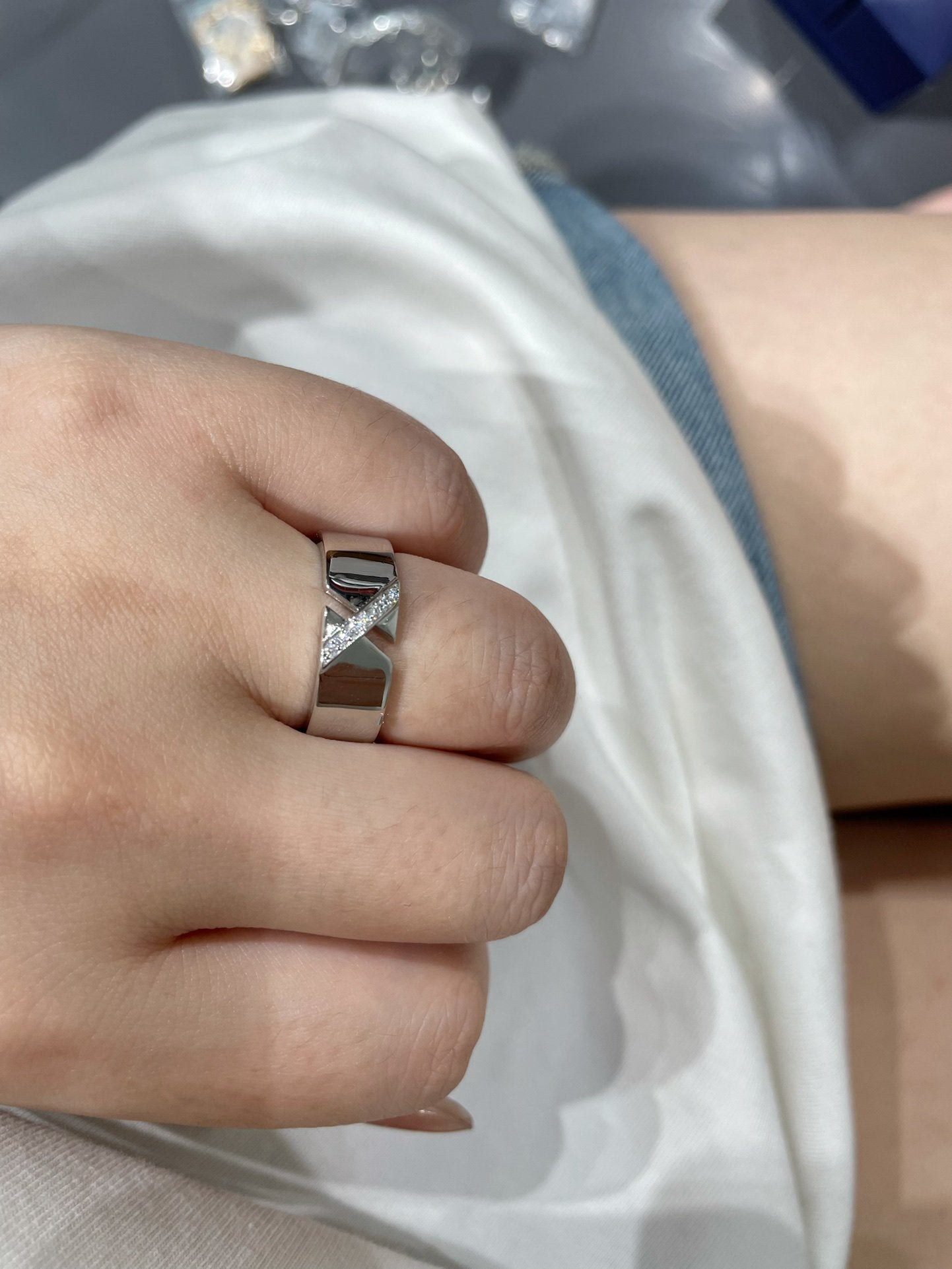 [Clara Jewels]LIENS EVIDENCE DIAOMOND RING