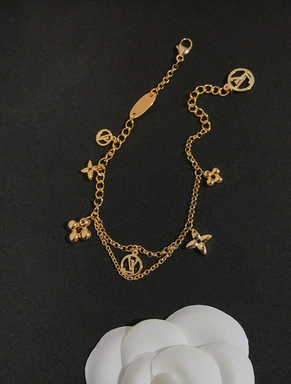 [Clara Jewels]BLOOMING PINK GOLD MOP BRACELET