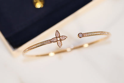[Clara Jewels]IDYLLE GOLD OPEN BRACELET DIAMOND PAVED
