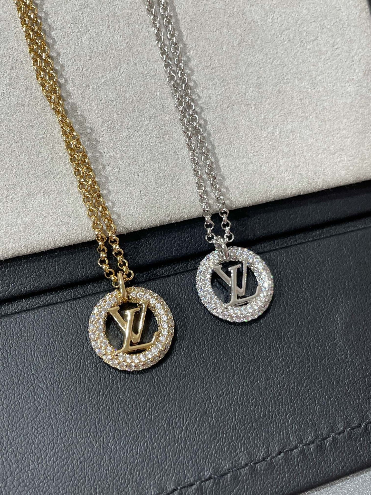 [Clara Jewels]BY NIGHT DIAMOND PAVED NECKLACE