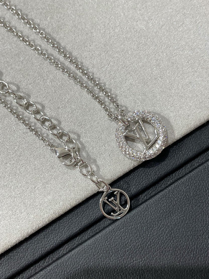 [Clara Jewels]BY NIGHT DIAMOND PAVED NECKLACE