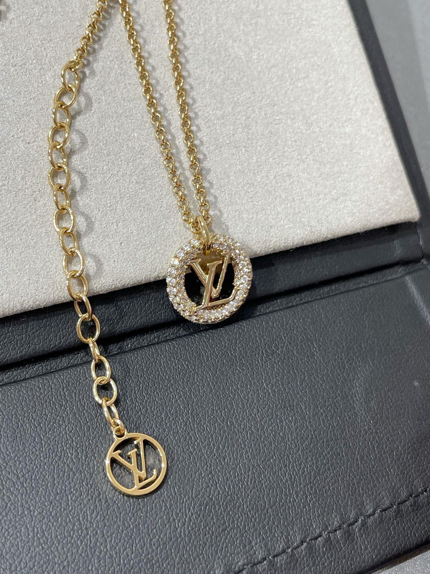 [Clara Jewels]BY NIGHT DIAMOND PAVED NECKLACE