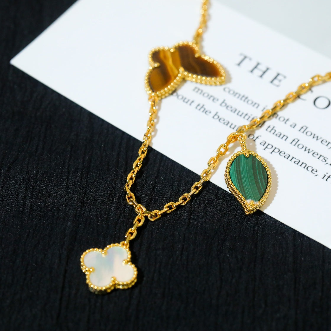 [Clara Jewels]LUCKY SPRING 5 MOTIF GOLD BRACELET