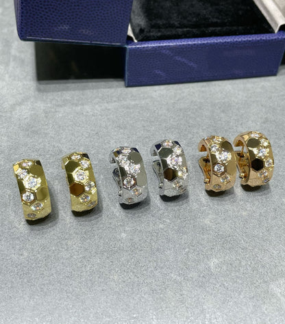 [Clara Jewels]BEE LOVE DIAMOND HOOP EARRINGS
