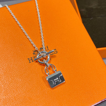 [Clara Jewels]CONSTANCE PEDANT SILVER NECKLACE
