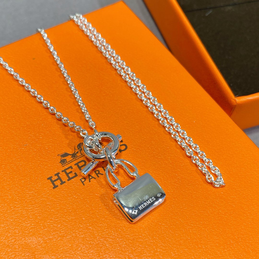 [Clara Jewels]CONSTANCE PEDANT SILVER NECKLACE