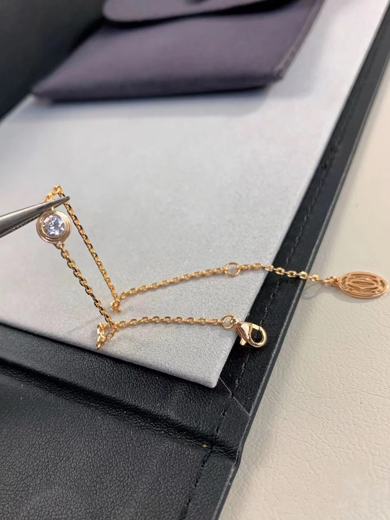 [Clara Jewels]DAMOUR DIAMOND LINK BRACELET