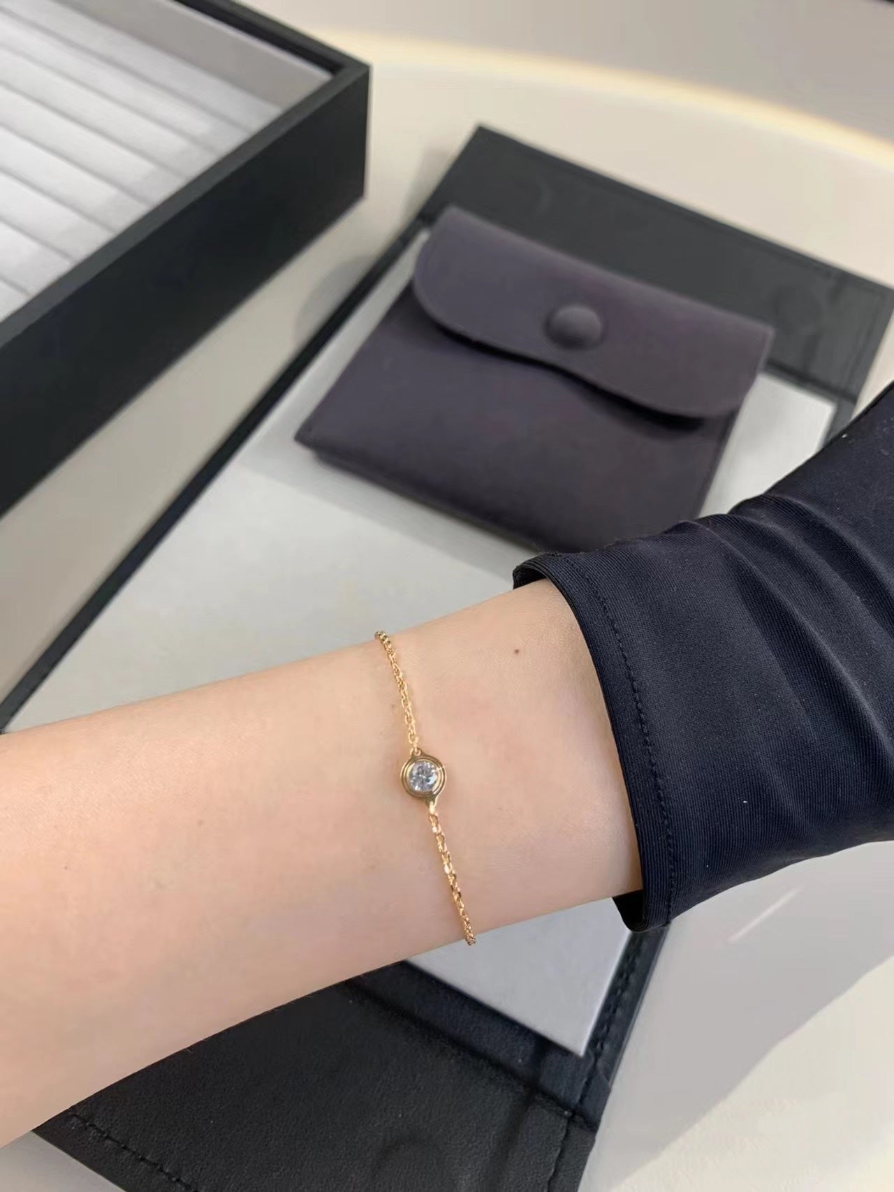 [Clara Jewels]DAMOUR DIAMOND LINK BRACELET