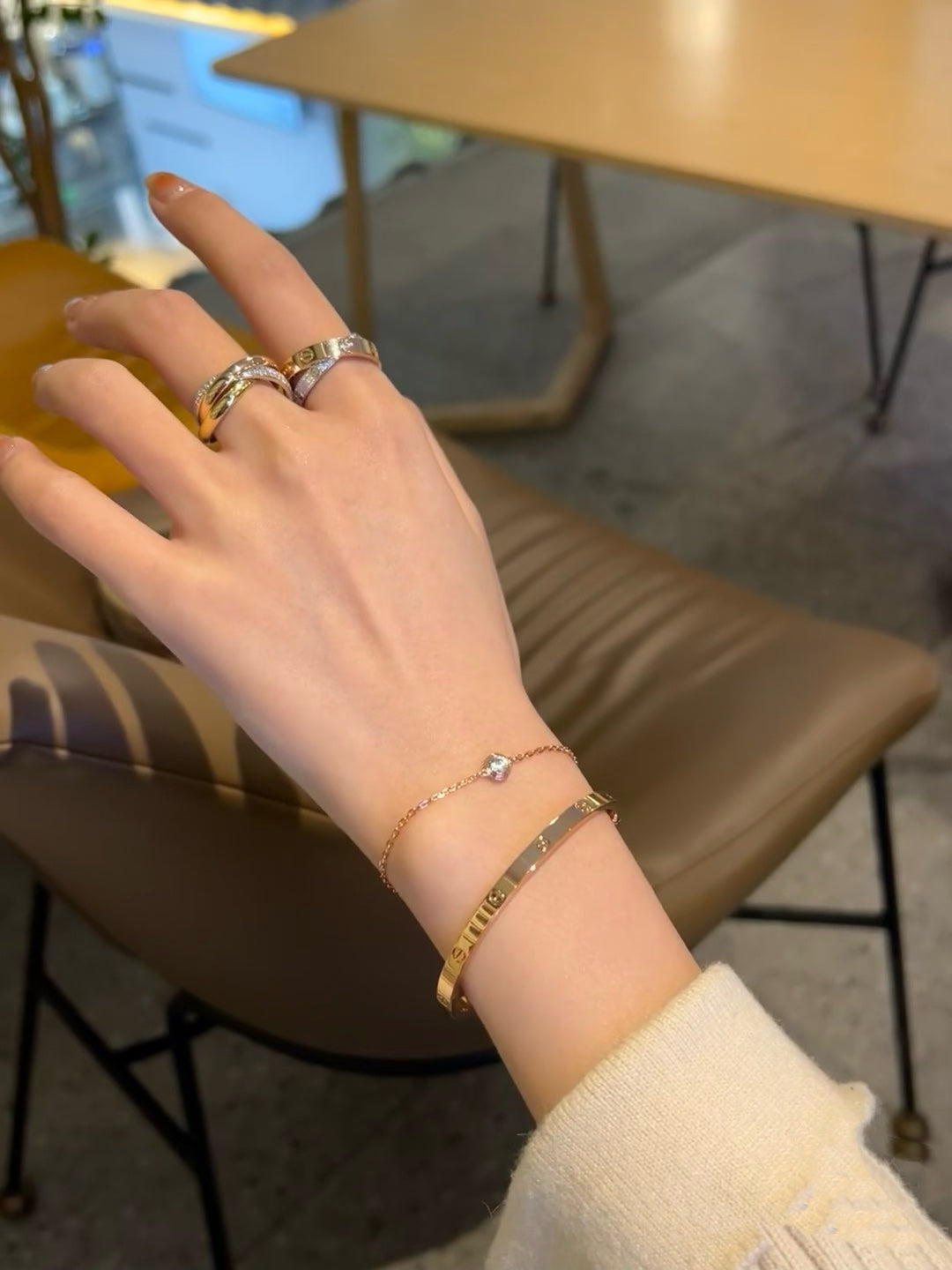 [Clara Jewels]DAMOUR DIAMOND LINK BRACELET