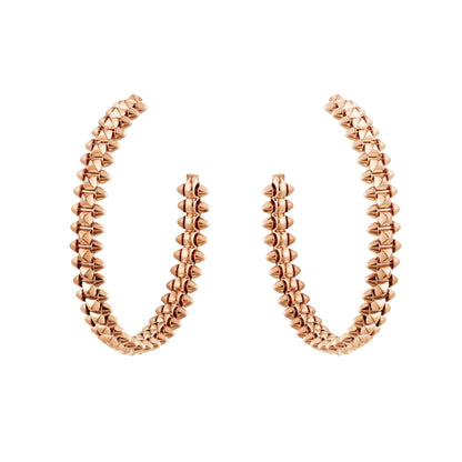 [Clara Jewels]CLASH LARGE HOOP EARRINGS