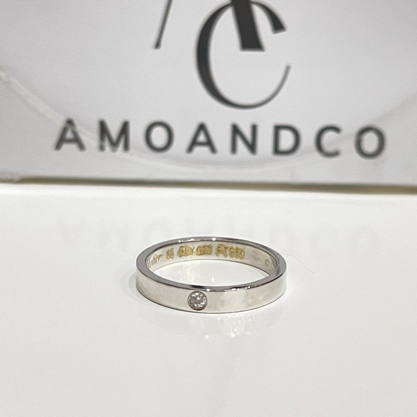 [Clara Jewels]LOVE RING 4MM 1 DIAMOND