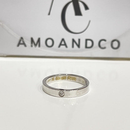 [Clara Jewels]LOVE RING 4MM 1 DIAMOND