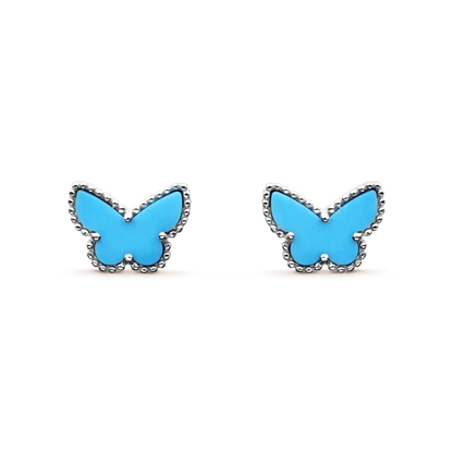 [Clara Jewels]BUTTERFLY TURQUOISE EARRINGS SILVER