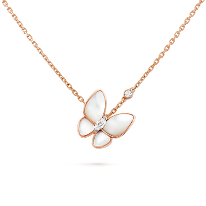 [Clara Jewels]BUTTERFLY MOP DIAMOND NECKLACE