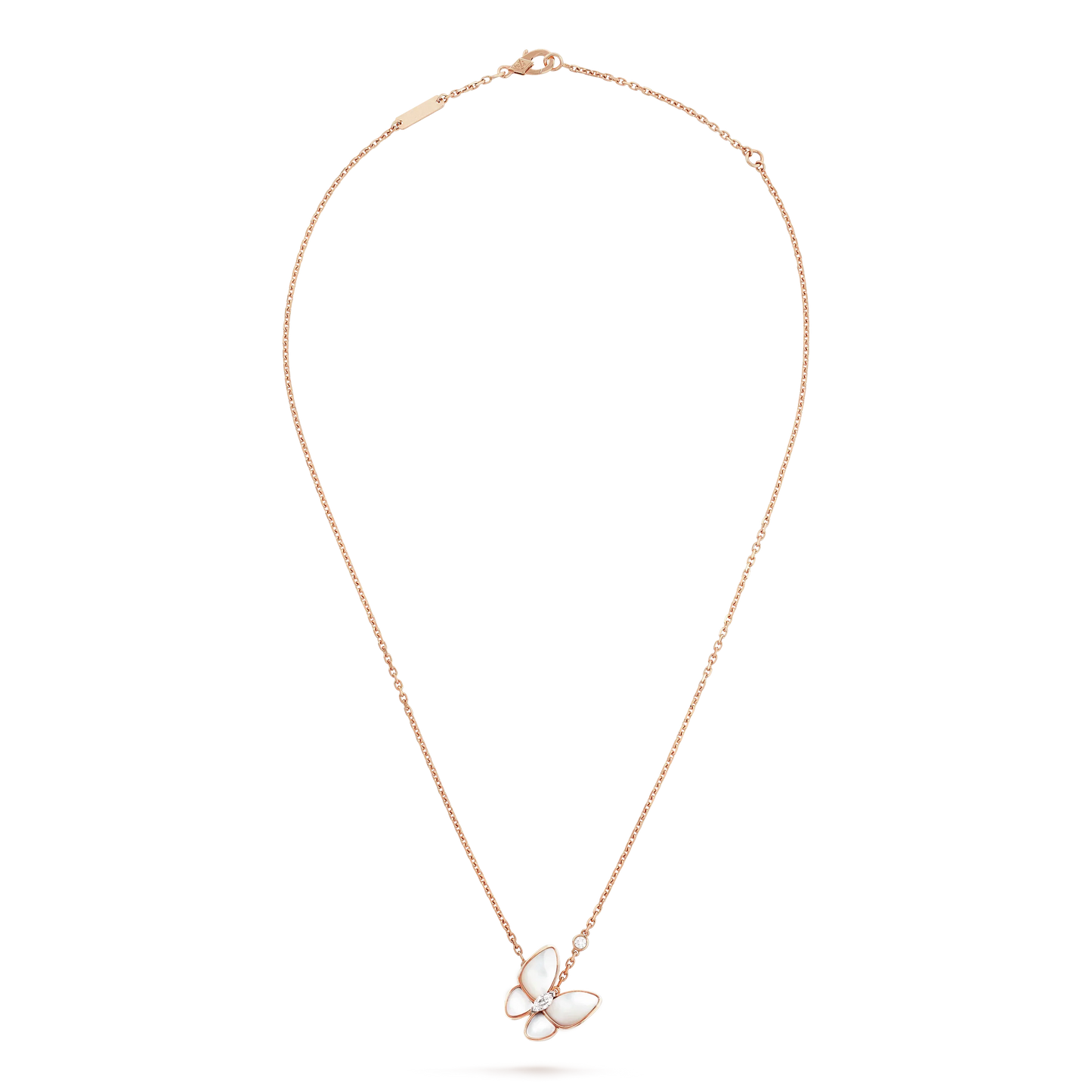 [Clara Jewels]BUTTERFLY MOP DIAMOND NECKLACE