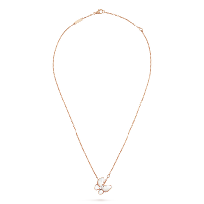 [Clara Jewels]BUTTERFLY MOP DIAMOND NECKLACE